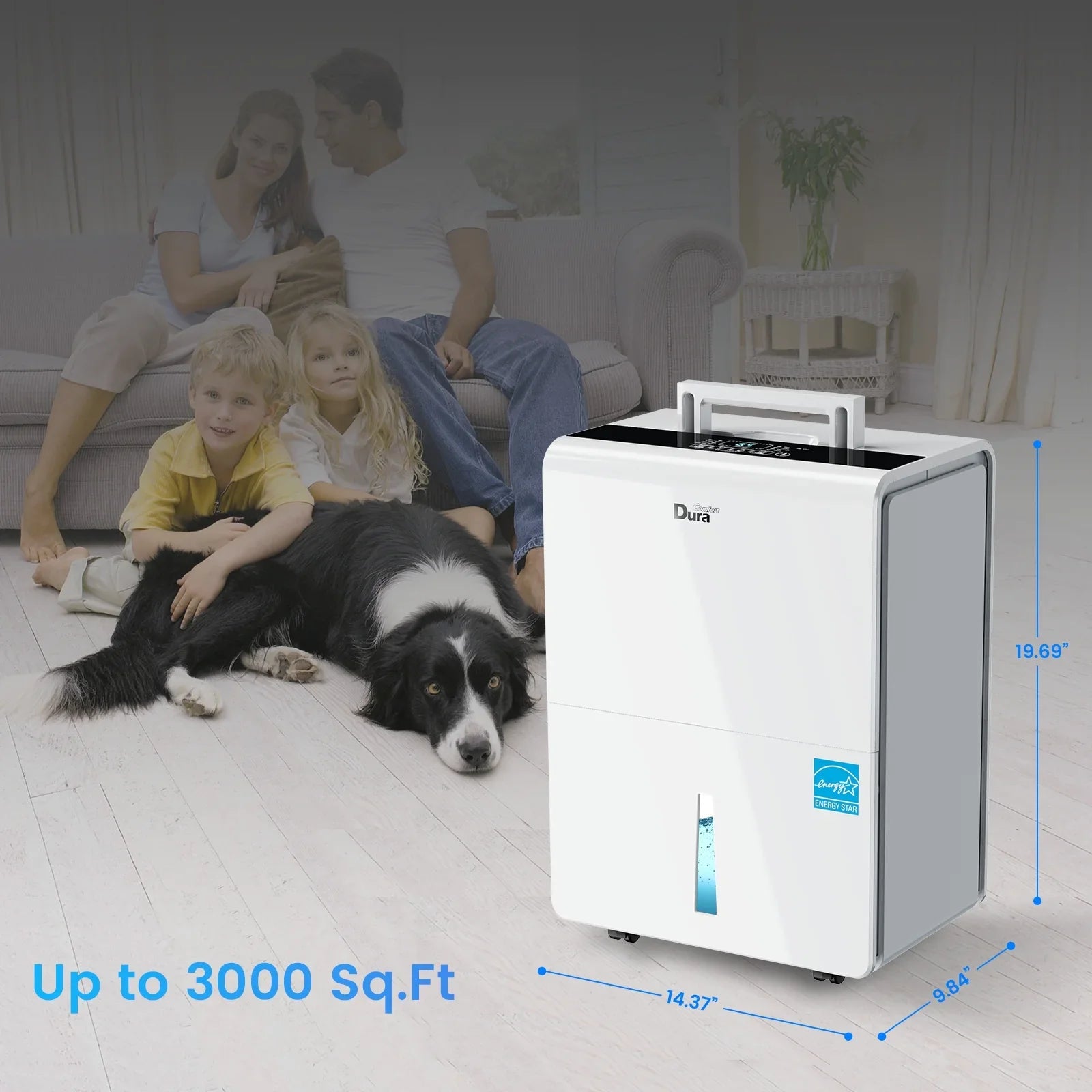 DuraComfort Dehumidifier for Basement,up to 3000 Sq.ft 35 Pint (50 Pint 2012  Standard) Dehumidifiers with