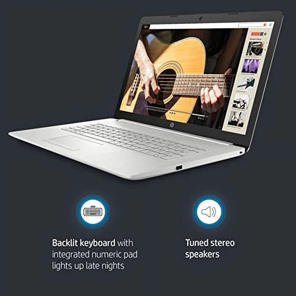 Newest 2021  17.3'  Laptop, 11th Core i5-1135G7 (>i7-1065G7), 8GB , 512GB PCIe , Iris Xe Graphics, Webcam, , Win 11, w/ Accessories, Silver, (17-by4061nr)