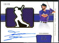 David Dahl 2018 Panini National Treasures Signature Jumbo Memorabilia Gold #26