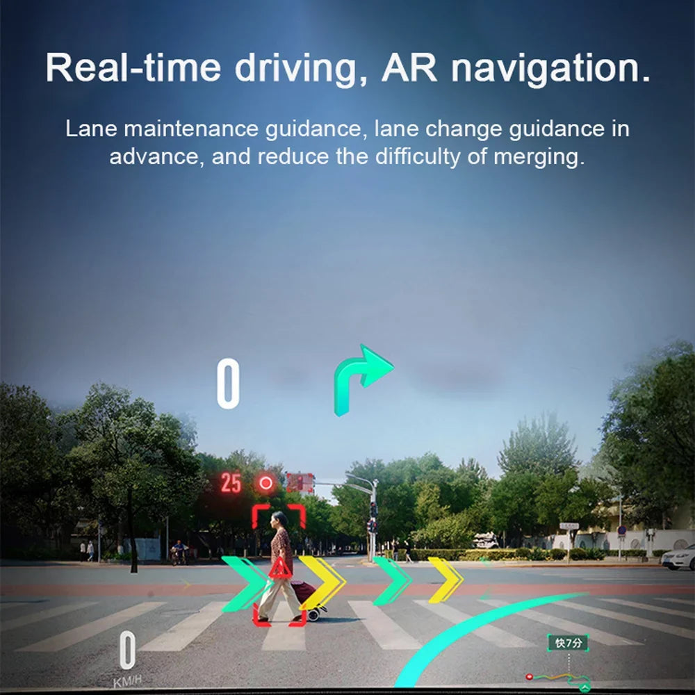 Shinysix Multi-language Dual Lens Car Video Recorder Auto Dash Cam Car Camera Recorder Night Viewing 10.26in  170 Degree Wide Angle Car Global Positioning System Navigation Camcorder