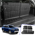 Fit 2010-2023 Toyota 4Runner 7 Seats Trunk Mat Cargo Liner Accessories (3rd Row Backrest Mats+Trunk Mat)