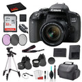 Canon  800D (Rebel T7i) 18-55mm   Lens  Bundle  SanDisk 32gb  Card + 3PC Filter Kit