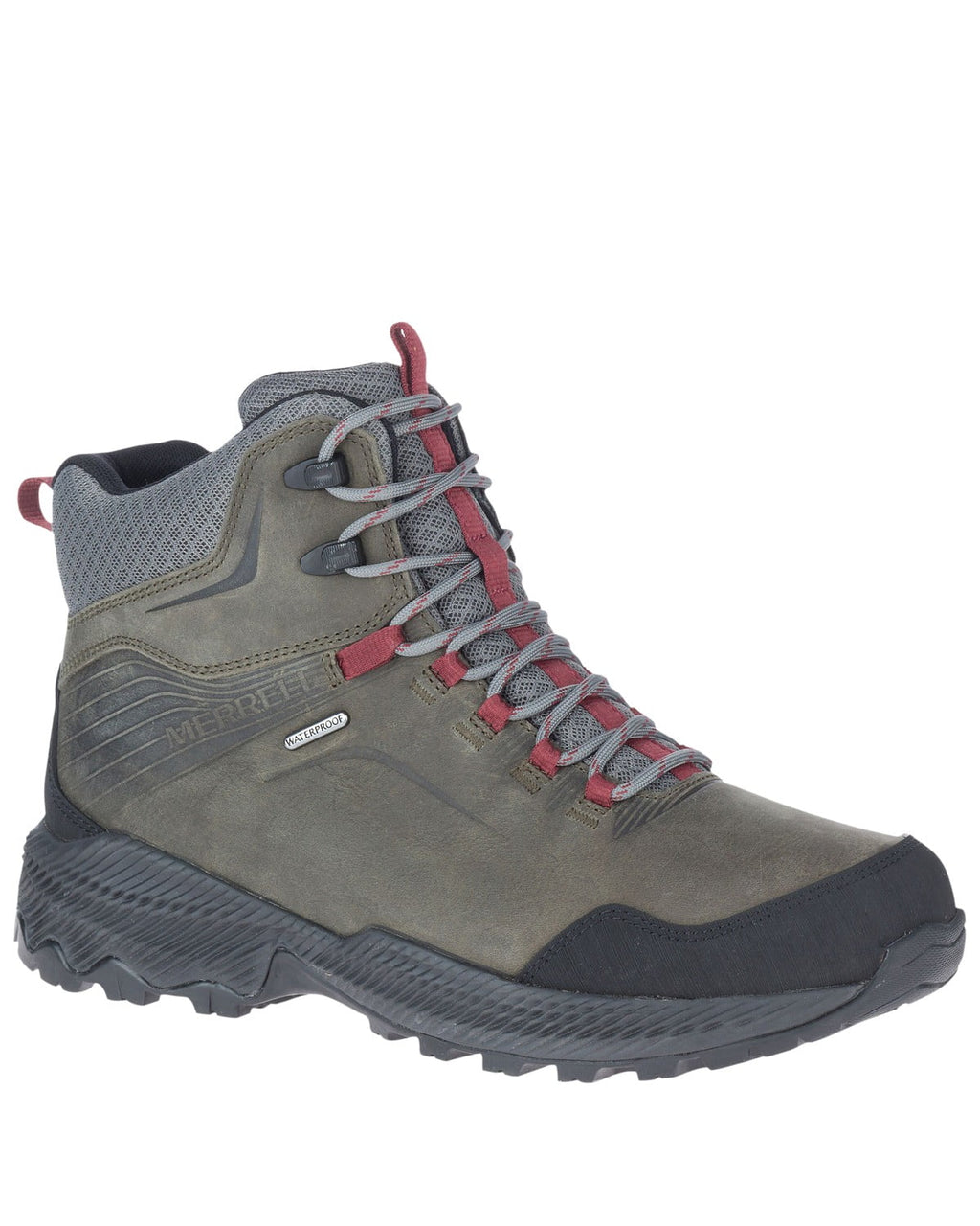 Merrell Men's Forestbound Waterproof Hiking Boot Soft Toe Grey 13 D(M)
