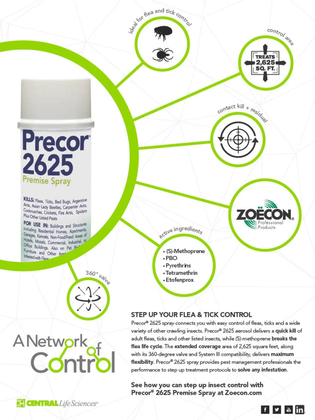 Precor 2625 Premise Spray 21oz- Flea Insecticide
