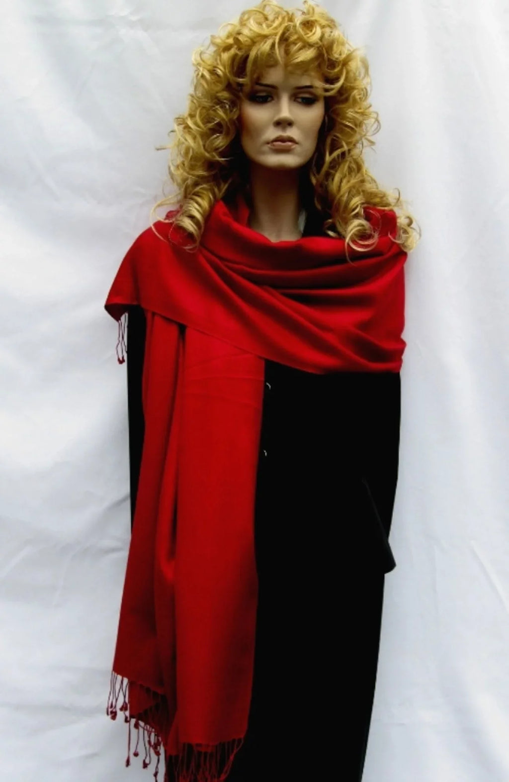 Shawl/Shawls/Scarf/Scarves/Wrap/Stole/Muffler/Cape/Ruana/Blanket/Throw/Pashmina Shawl/Cashmere Scarf/Wool/Silk (Wine Red Regular Shawl)