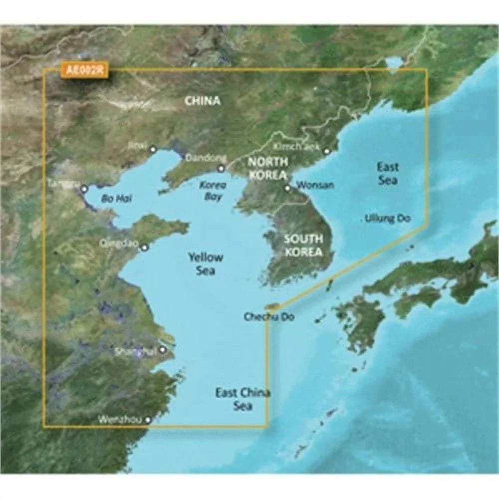 Garmin BlueChart® g3 Vision®  - VAE002R - Yellow Sea - microSD™/™