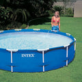 Intex Metal Above Ground Pool w/ Pump, Filter Cartridge 6 Pack, and Cover