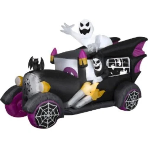 Airblown Inflatable Hot Rod Vintage Hearse, 5.5 Ft Tall, Black