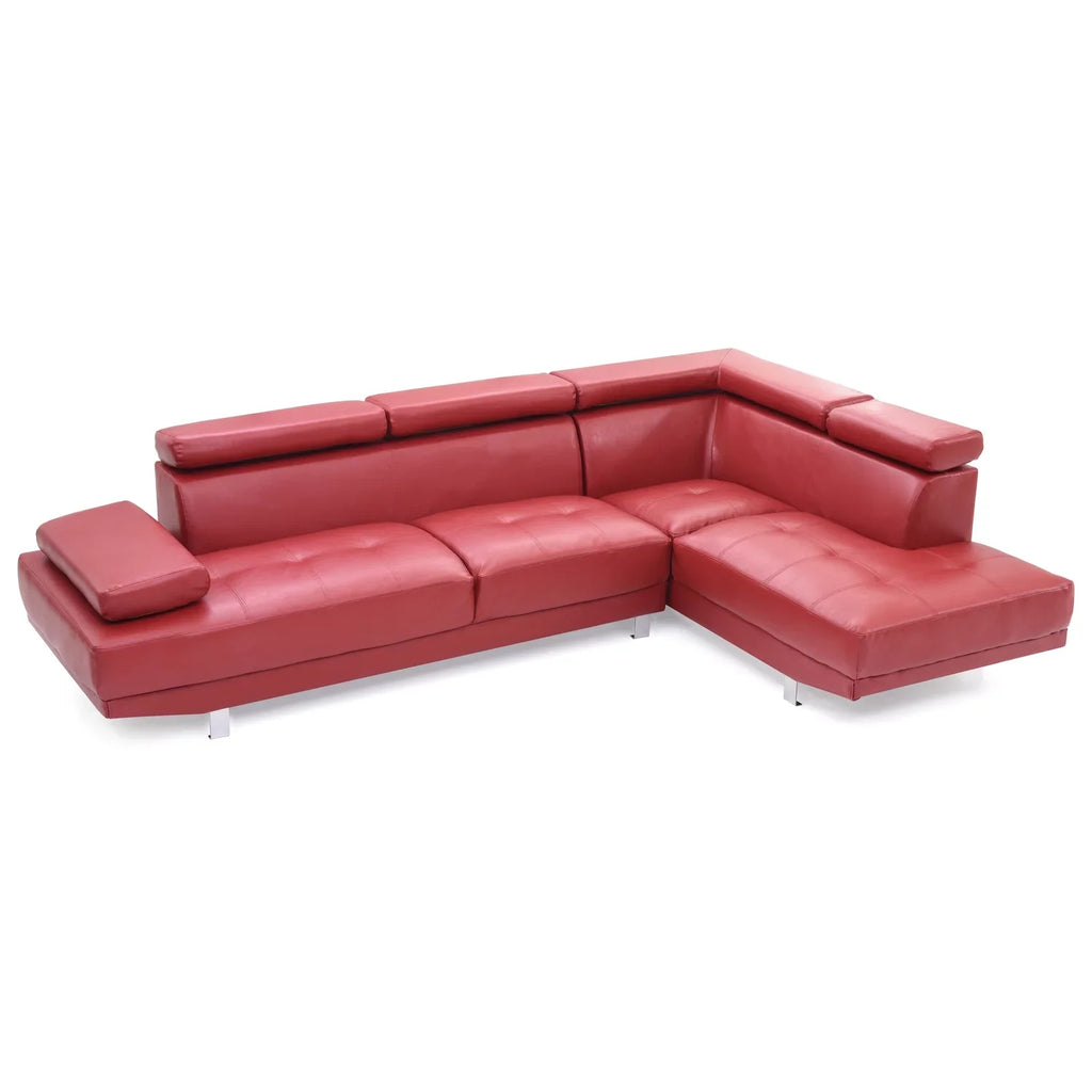 Homestock Antique Ambiance G456- Sectional ( 2 Boxes) , Red