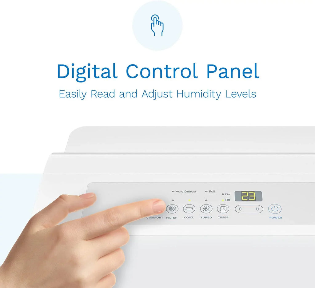 hOmeLabs 3000 Sq. ft. Energy Star Dehumidifier - Ideal for Medium to Large Rooms, Bedrooms and Home Basements - Powerful Moisture Removal and Humidity Control - 35 Pint (Previously 50 Pint)