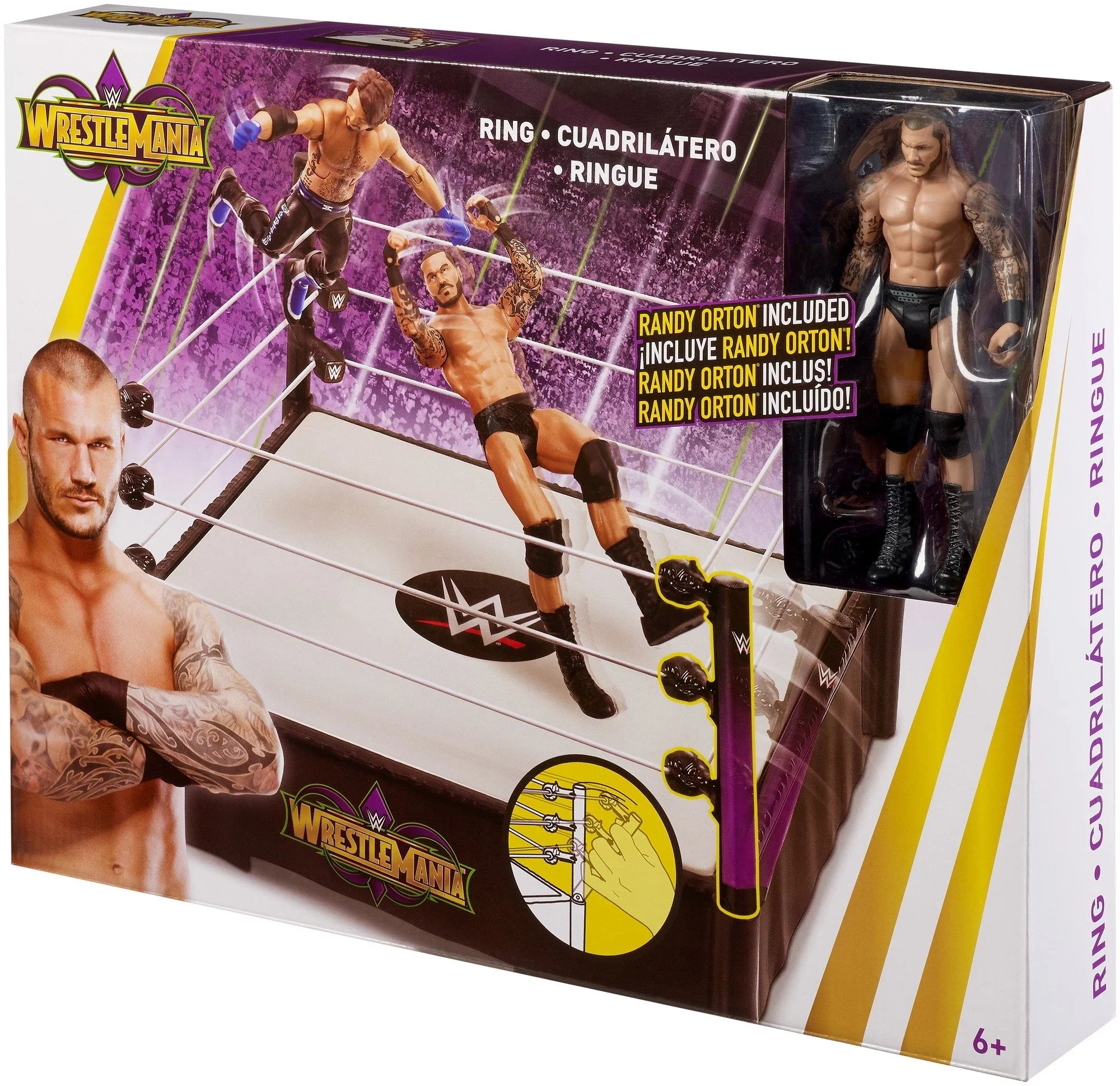 Wrestling Wrestlemania Ring Playset [Includes Randy Orton]