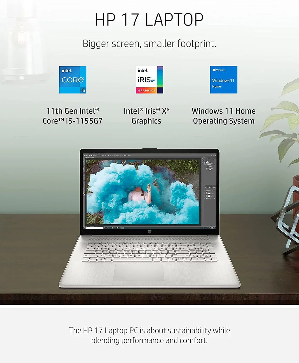 Pavilion 17.3-inch   Laptop (2022 Model), Intel Core i5-1155G7 (Beats i7-1165G7), Intel Iris Xe Graphics, 12GB , 512GB PCIe , Backlit Keyboard, Long Battery Life, Webcam, Win11