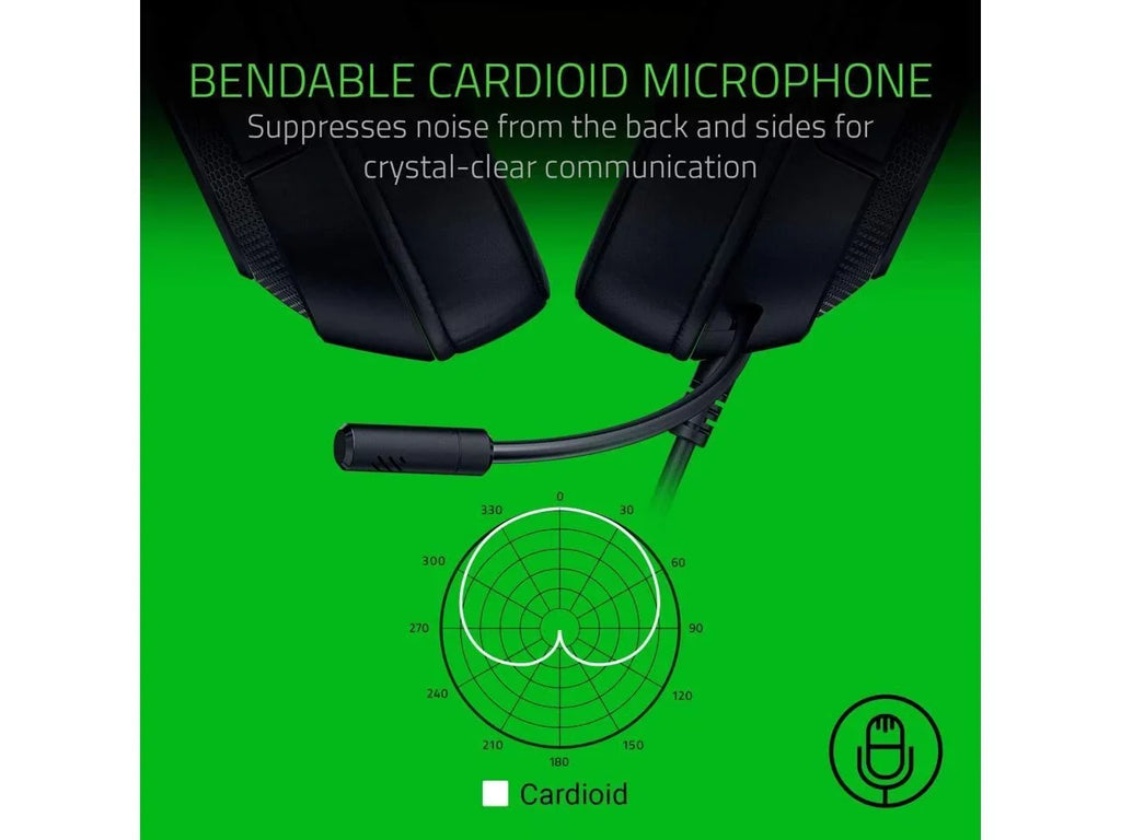 Razer Kraken X Lite Ultralight Gaming Headset: 7.1 Surround Sound Capable Lightweight Frame Bendable Cardioid Microphone for , Xbox, PS4, Nintendo Switch - Classic Black