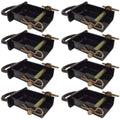 RAParts 8 Removable D-Ring Stake Pockets for Flat Beds and Utility Trailers with Pockets B38SP