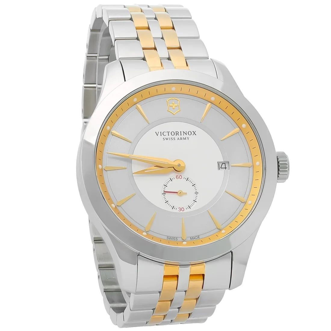 Swiss Army Alliance Mens Two Tone Stainless Grey Dial Watch 241764 (Unworn) No Box or Papers