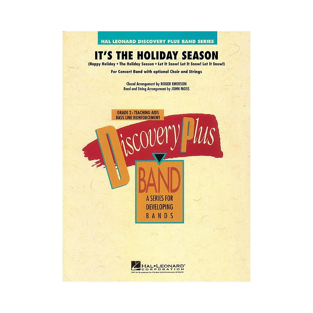 Hal Leonard It's the Holiday Season (for Band and Optional Choir) - Discovery Plus Band Level 2 by John Moss