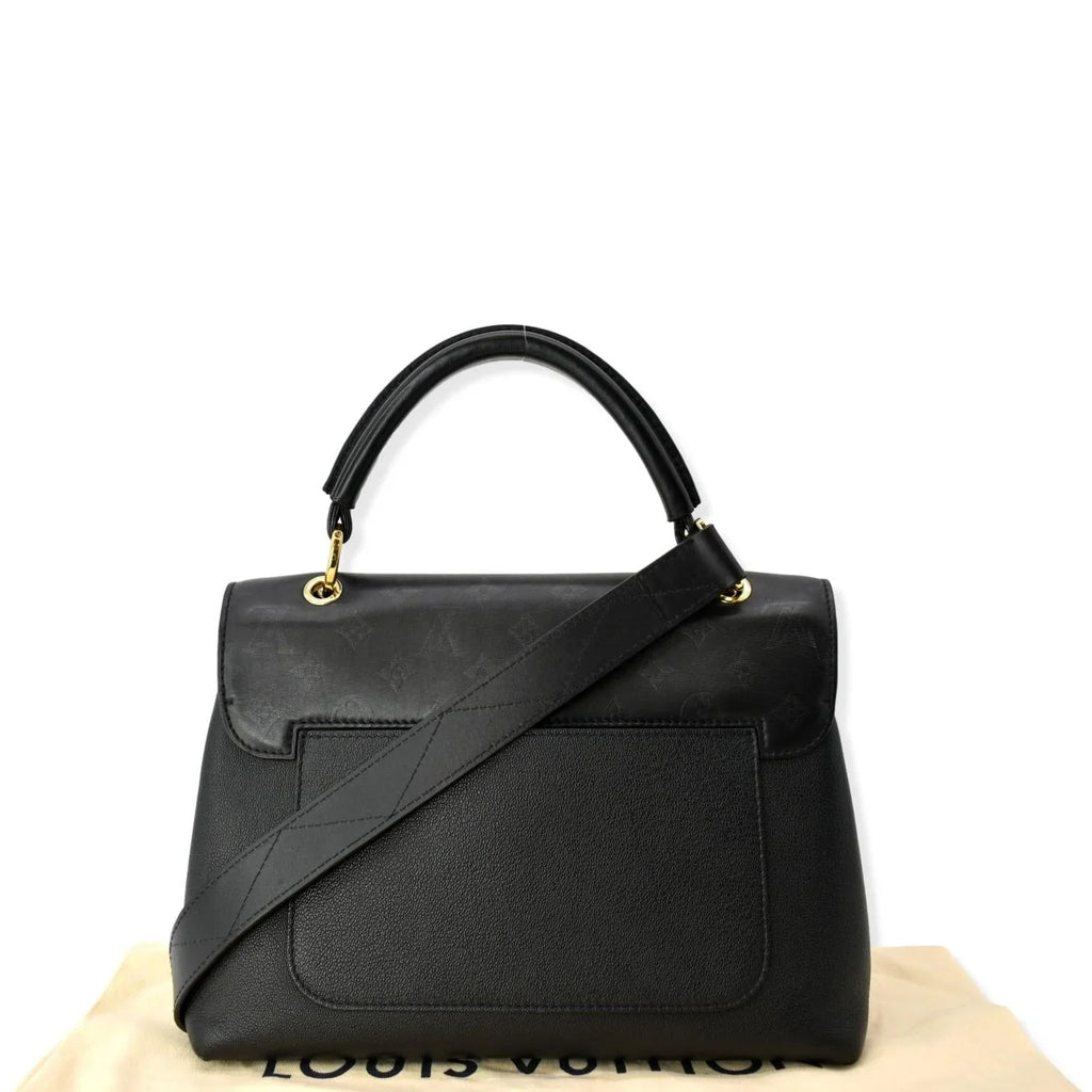 Pre-owned   Very One Handle Monogram Leather Shoulder Bag Black
