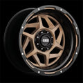 D17987R25 14 in. 17 x 9 GD14 Gloss Bronze & Black Lip Wheels - 125.5  - 8 x 170R