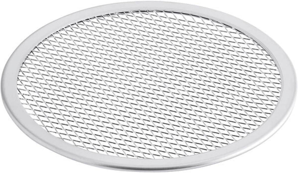 TrueCraftware- Set of 2 Aluminum 19” Pizza Baking Screen Seamless Rim- Bakeware Pizza Screen Round Pizza Pan Tray Round Baking Tray for Home Kitchen Pizzeria & Restaurants