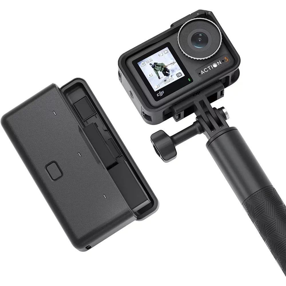 Osmo Action 3 Action Camera, Adventure Combo 4K 120fps Super-Wide  Bundle with  Care Refresh 1-Yr Plan for  Osmo Action 3 and Premium Custom Case