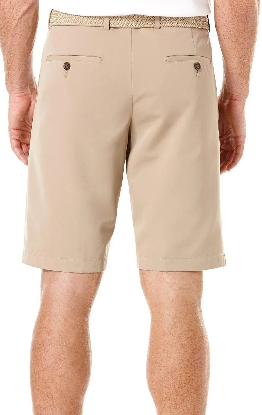 Perry Ellis Portfolio Mens Chino 9" Inseam Khaki Shorts