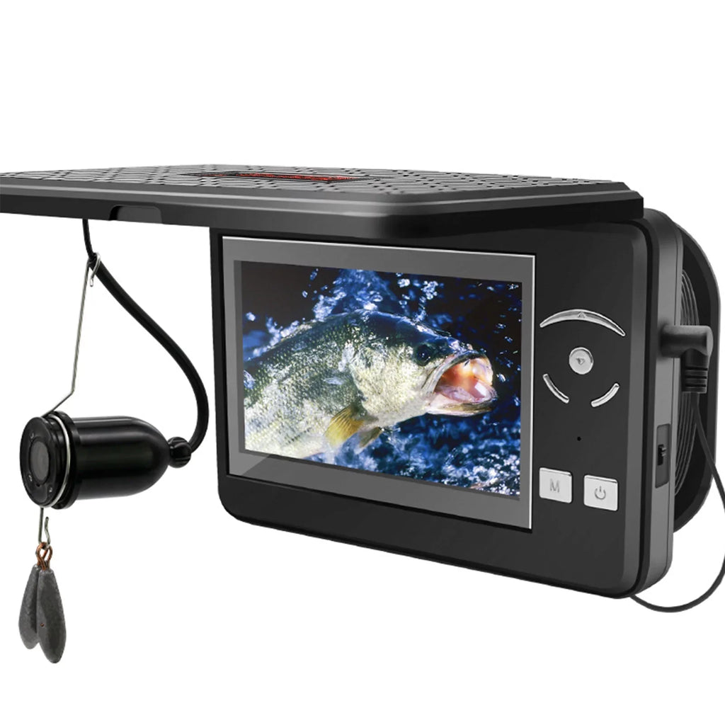 Portable Underwater Fishing Waterproof 720P Fish Finder with 4.3 Inch  Display for Ice Lake Sea Boat Fishing
