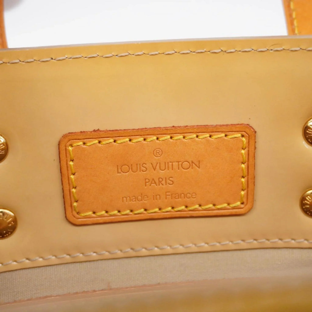 Pre-Owned Louis Vuitton Handbag Vernis Reed  M91144 Beige Women's (Good)