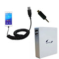 Gomadic High Capacity Rechargeable External Battery Pack suitable for the Sony Xperia Z5 / Z5 Compact / Z5 Premium - Portable Charger with TipExchange