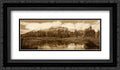 Easely Peak, Boulder Mountains, Idaho - Sepia 2x Matted 24x14 Black Ornate Framed Art Print by Fitzharris, Tim