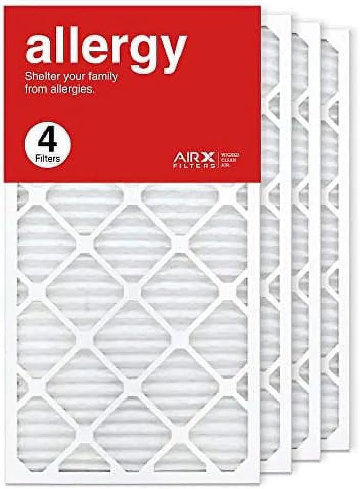 16X30x1 Air Filter  11 Pleated  Furne Air Filter, Allergy 4-Pk Made In The