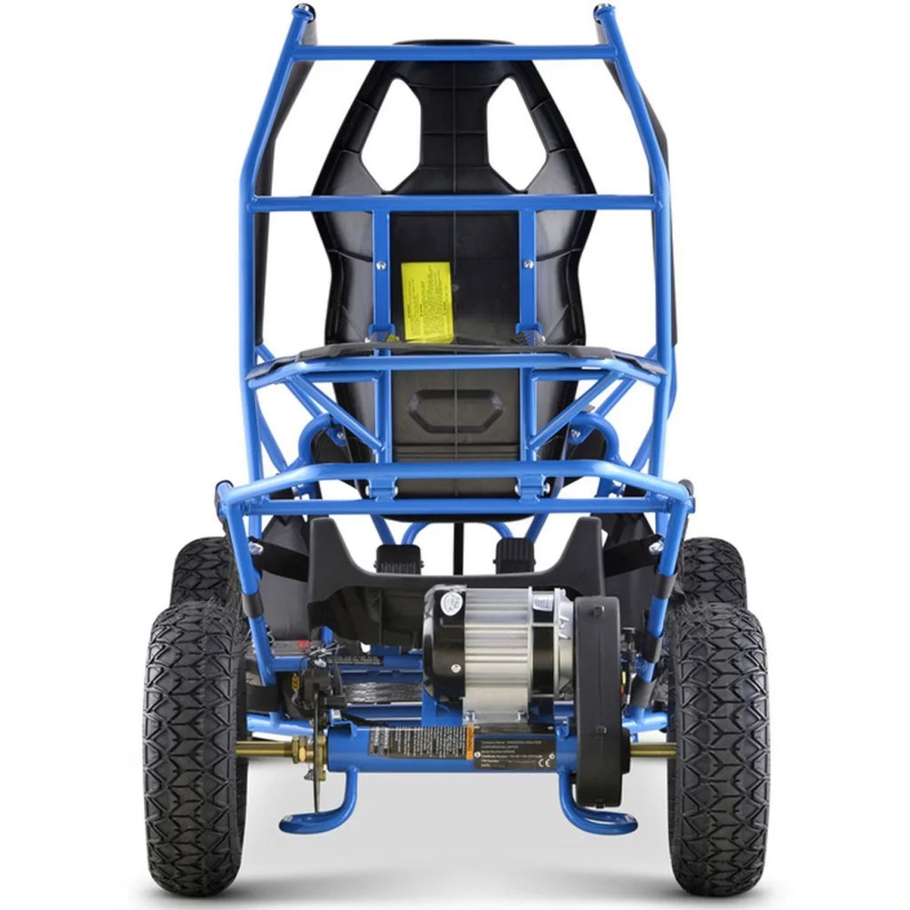 MotoTec Maverick Electric Go Kart 36v 1000w Blue