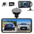 6.25" Portable Apple Carplay Android Auto Screen with 4K Ultra  Dash Cam, Wireless Car Play for  Navigation, Bluetooth Car Stereo, Backup Camera Park Assist, Mirror Link Car Radio Receiver