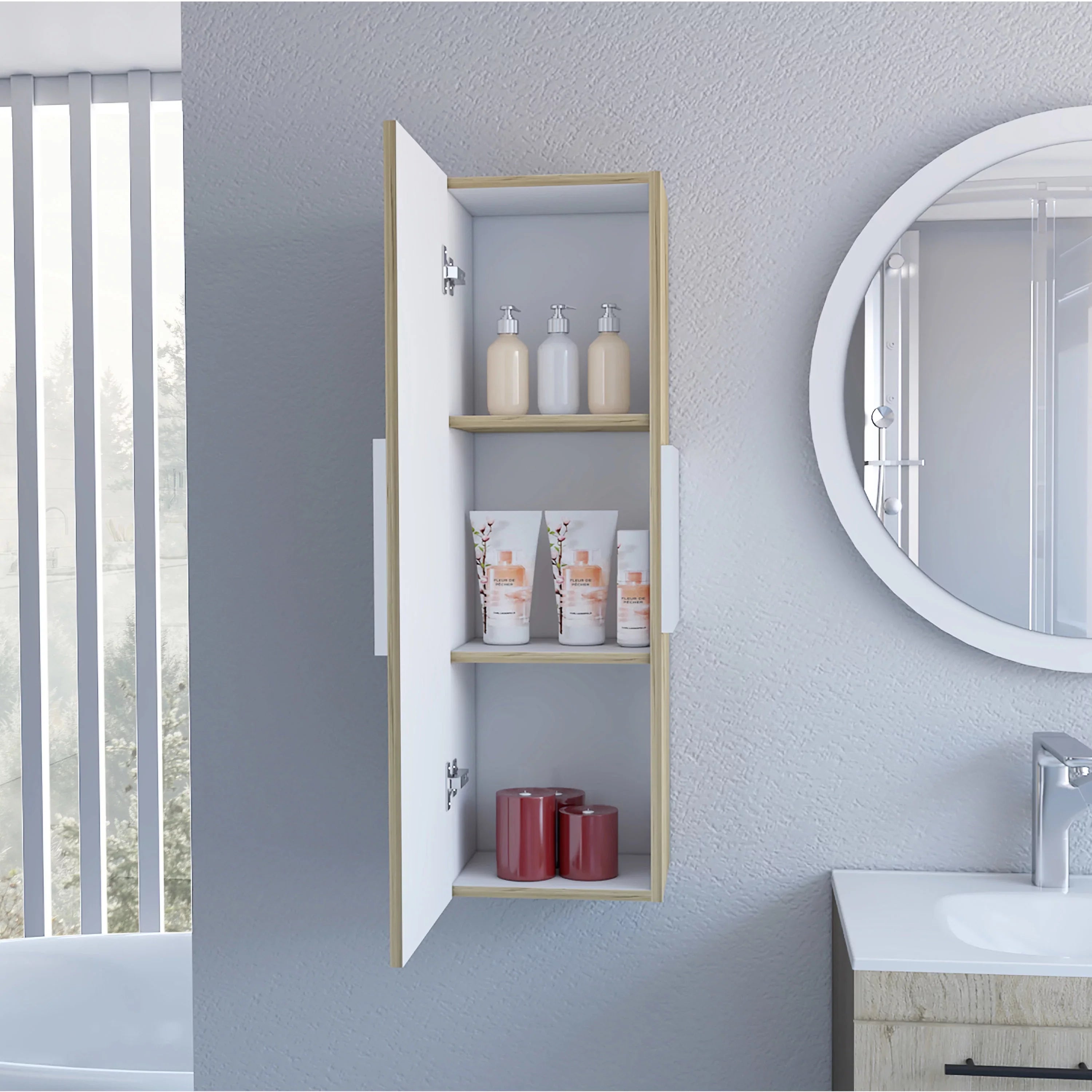 Elegant 3-Shelf Medicine Cabinet | Organize with Style