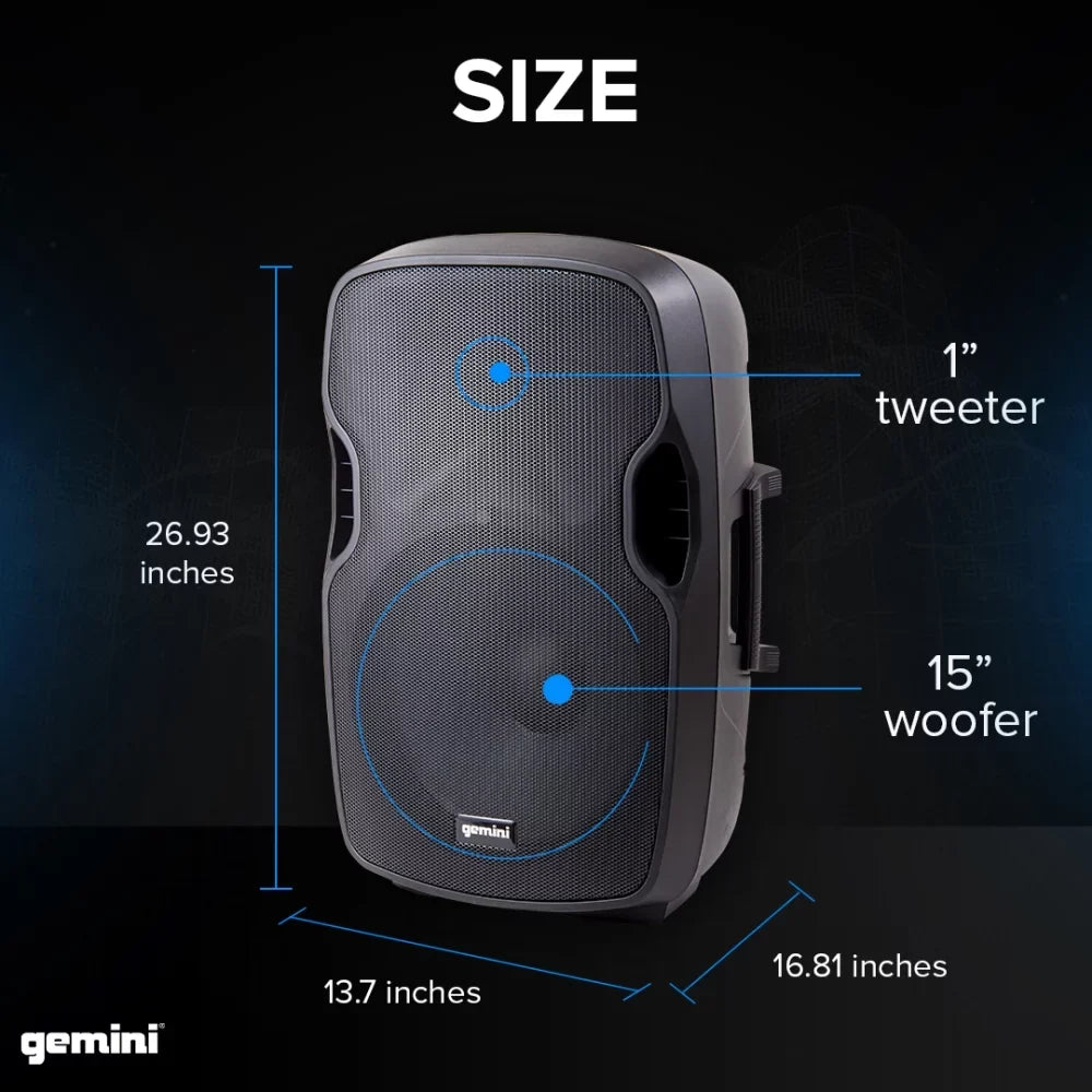 Gemini -SYS15 Complete Dual Speaker  Package
