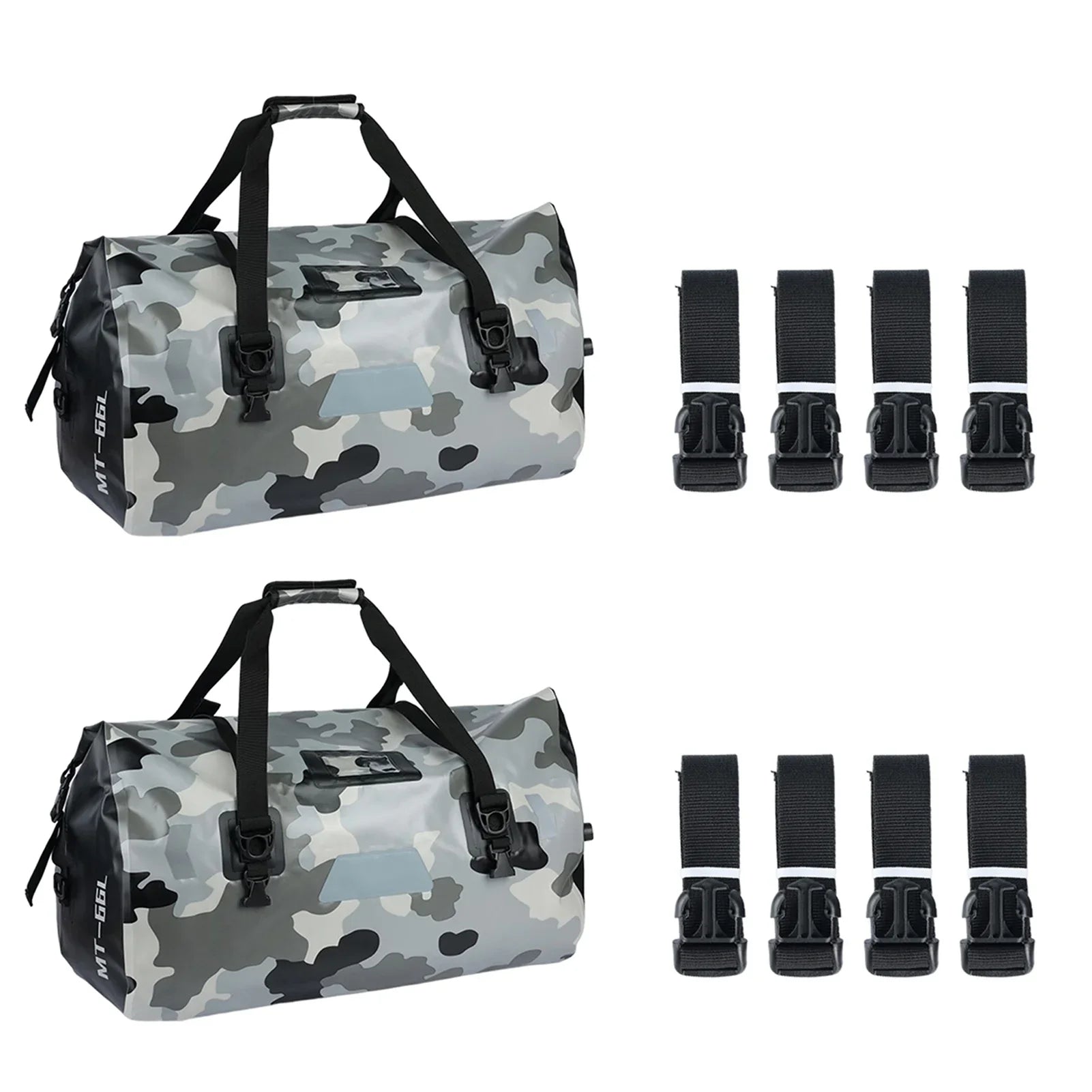 Suzicca Motorcycle  Waterproof Reflective Luggage Bag Motorcycle Duffel Bag  Luggage for Skiing Travel Boating Hiking Camping