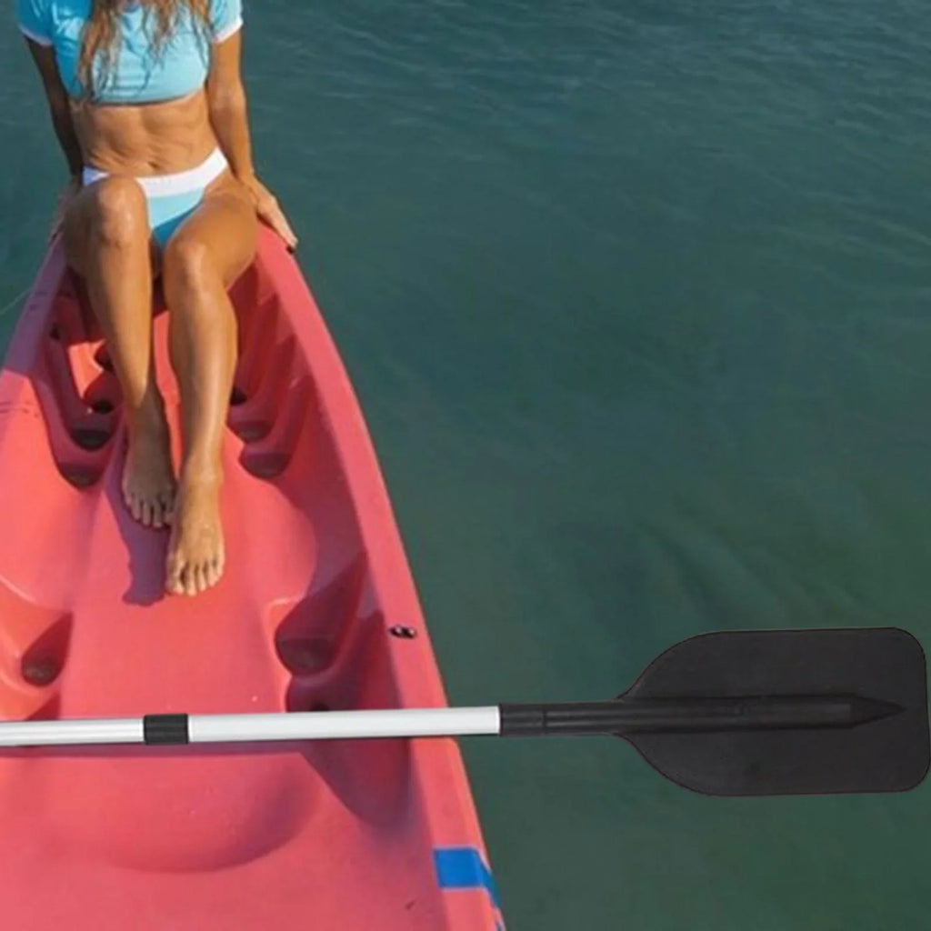 funtasica Canoeing Paddle Flexible Durable Beginners Float Boat Paddle Boat Oars for Canoe Outdoor Activities Sports Kayaking Black