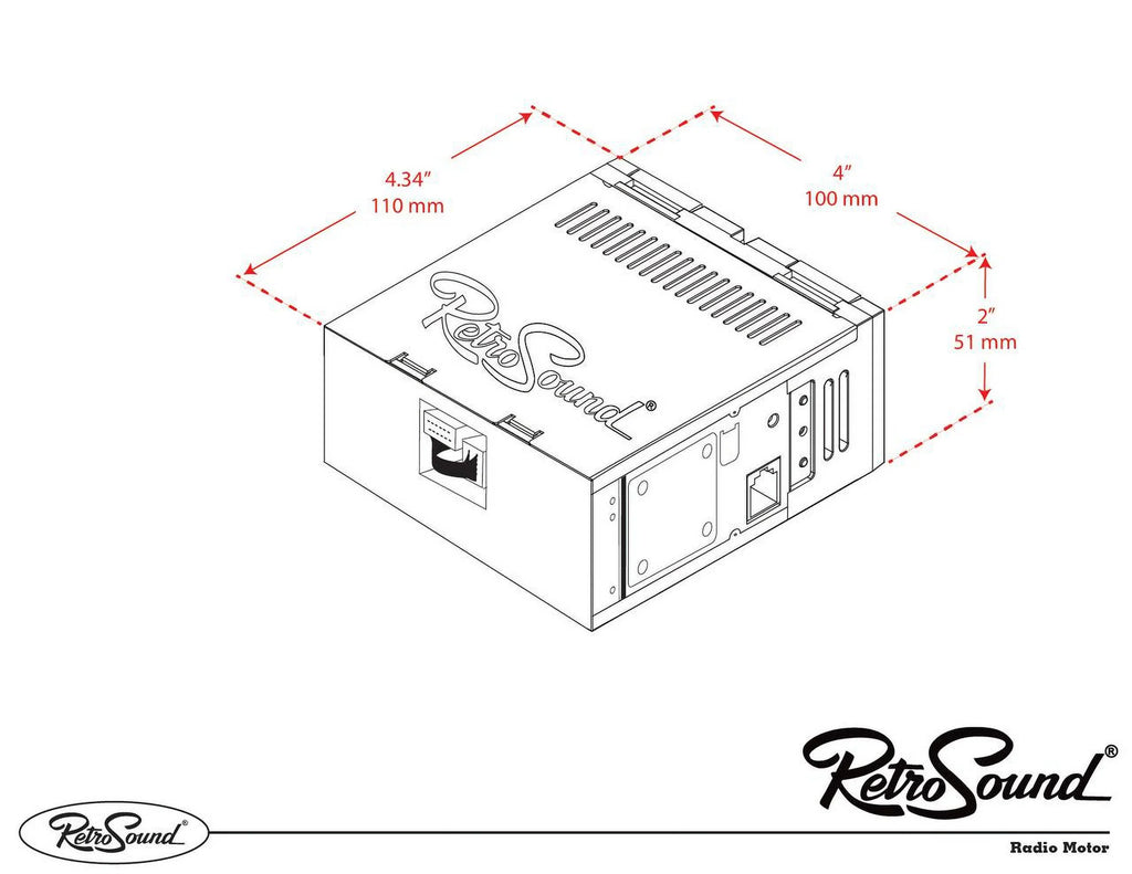 RetroRadio Compatible with 1977-85 Mercury Capri Features Include Bluetooth, , / -M1-121-55P-75PMC3