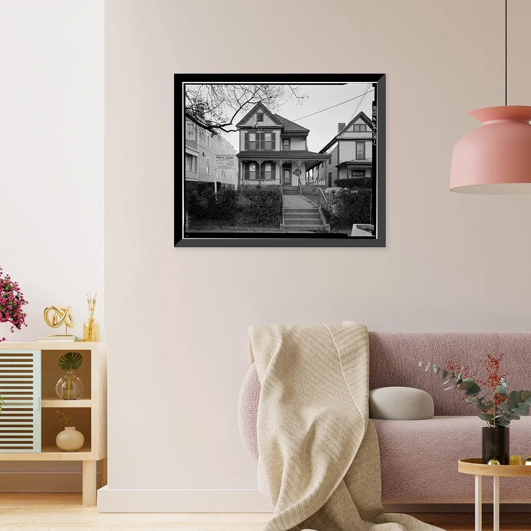 Historic Framed Print, Martin Luther King Jr. Birth Home, 501 Auburn Avenue, Atlanta, Fulton County, , 17-7/8" x 21-7/8"