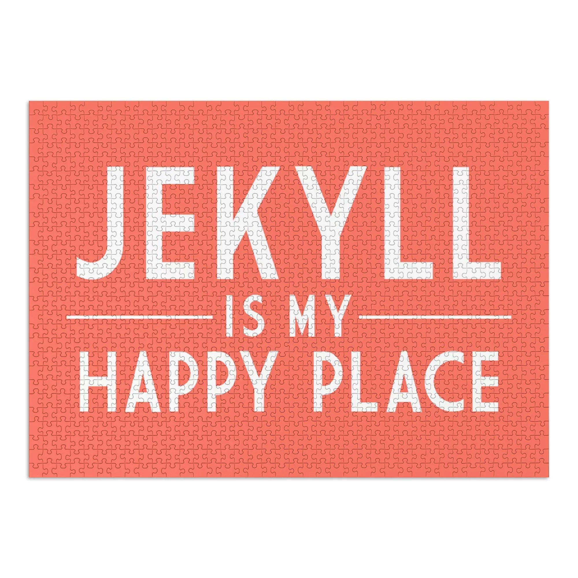 Jekyll Island, Georgia, Jekyll Is My Happy Place, Simply Said (1000 Piece Puzzle, Size 19x27, Challenging Jigsaw Puzzle for Adults and Family, Made in )