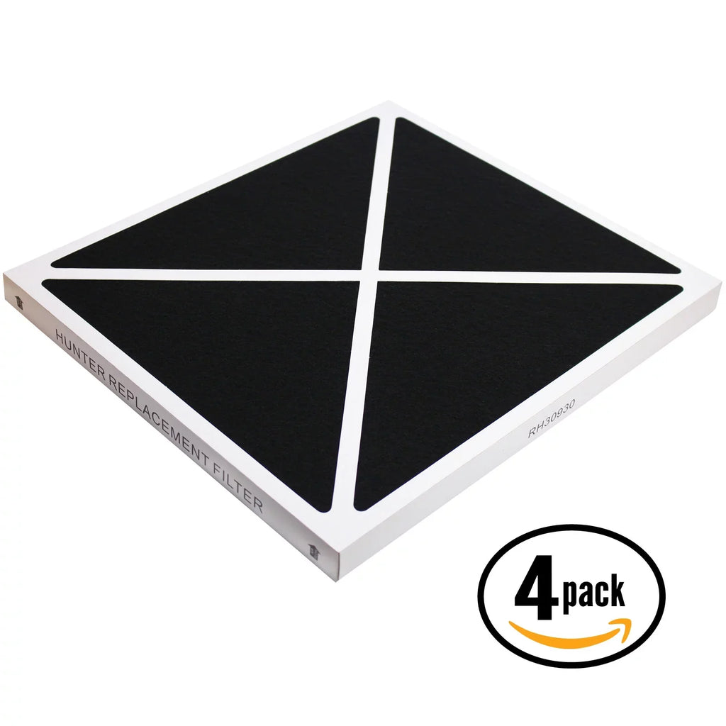 4-Pack Replacement Hunter 30256 Air Purifier Filter - Compatible Hunter 30930 Air Filter
