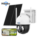 Hiseeu Rechargeable Battery 2K/3MP Solar Wireless Security Camera,360 View Pan/Tilt,8X digital zoom,2-Way Audio,Color Night Vision,Spotlights, Card Slot,Smart  Detection