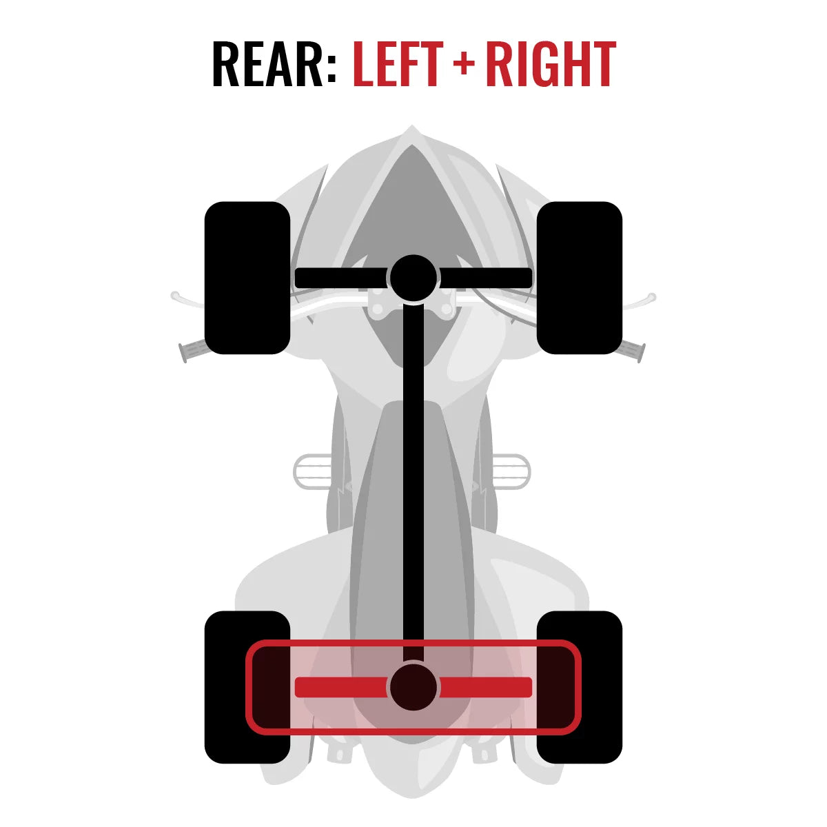 2 pc Sixity  Rear Left Right Axle compatible with Can-Am Outlander  1000 2015 -    4X4
