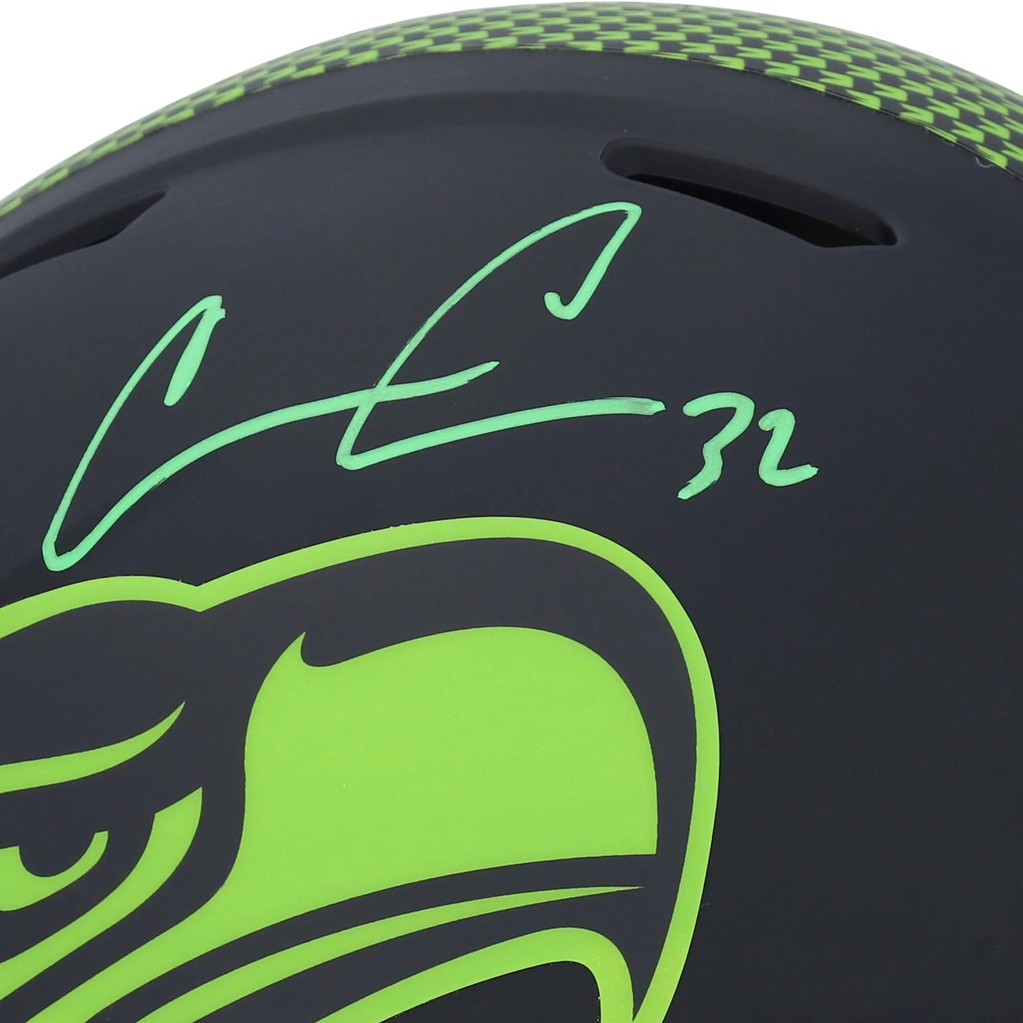 Chris Carson Seattle Seahawks Autographed Riddell Eclipse Alternate Speed Authentic Helmet