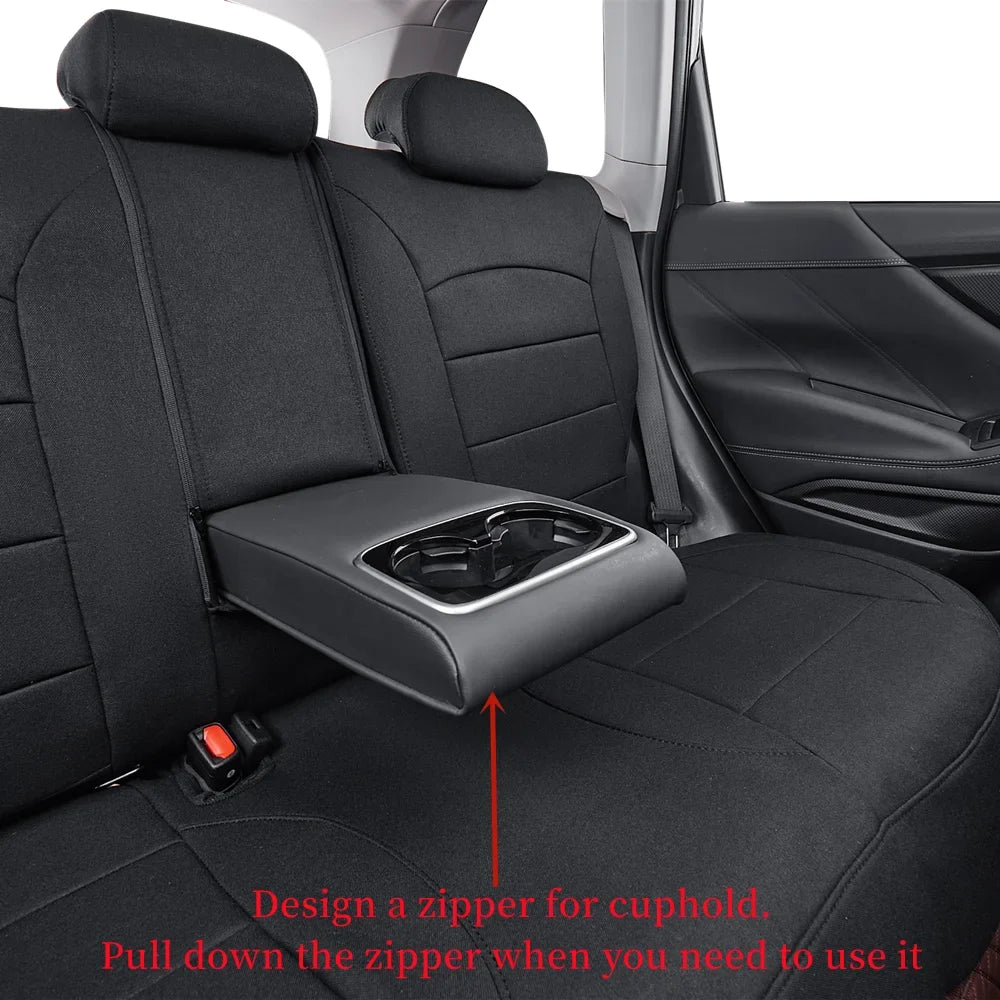 Coverdream Custom Fit  Car Seat Covers for Hyundai  2018 2019 2020 2021 2022 2023 - Polyester (Black,Full Set)