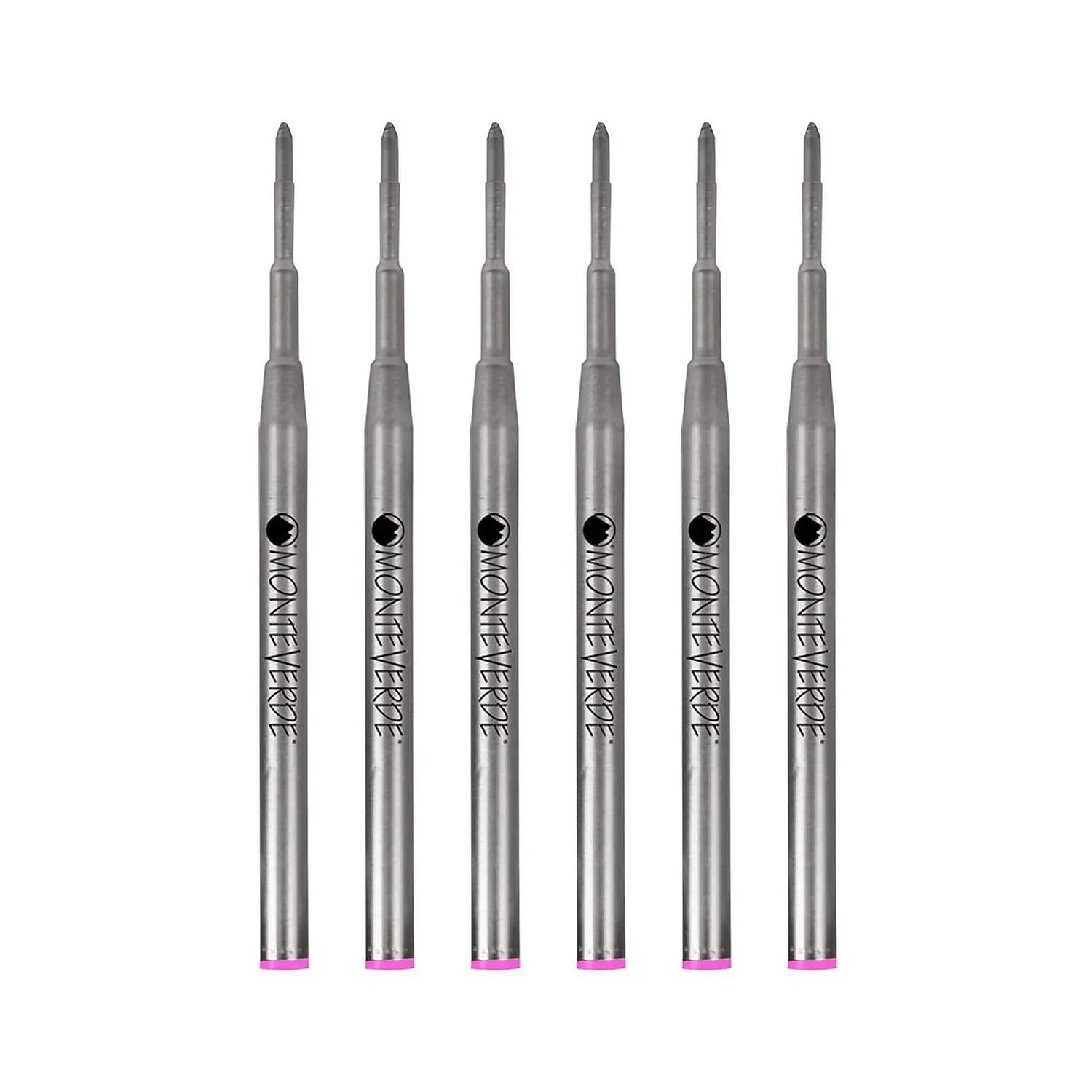 Monteverde Medium Ballpoint Refill For Montblanc Ballpoint Pens 6/Pack Pink M133PK
