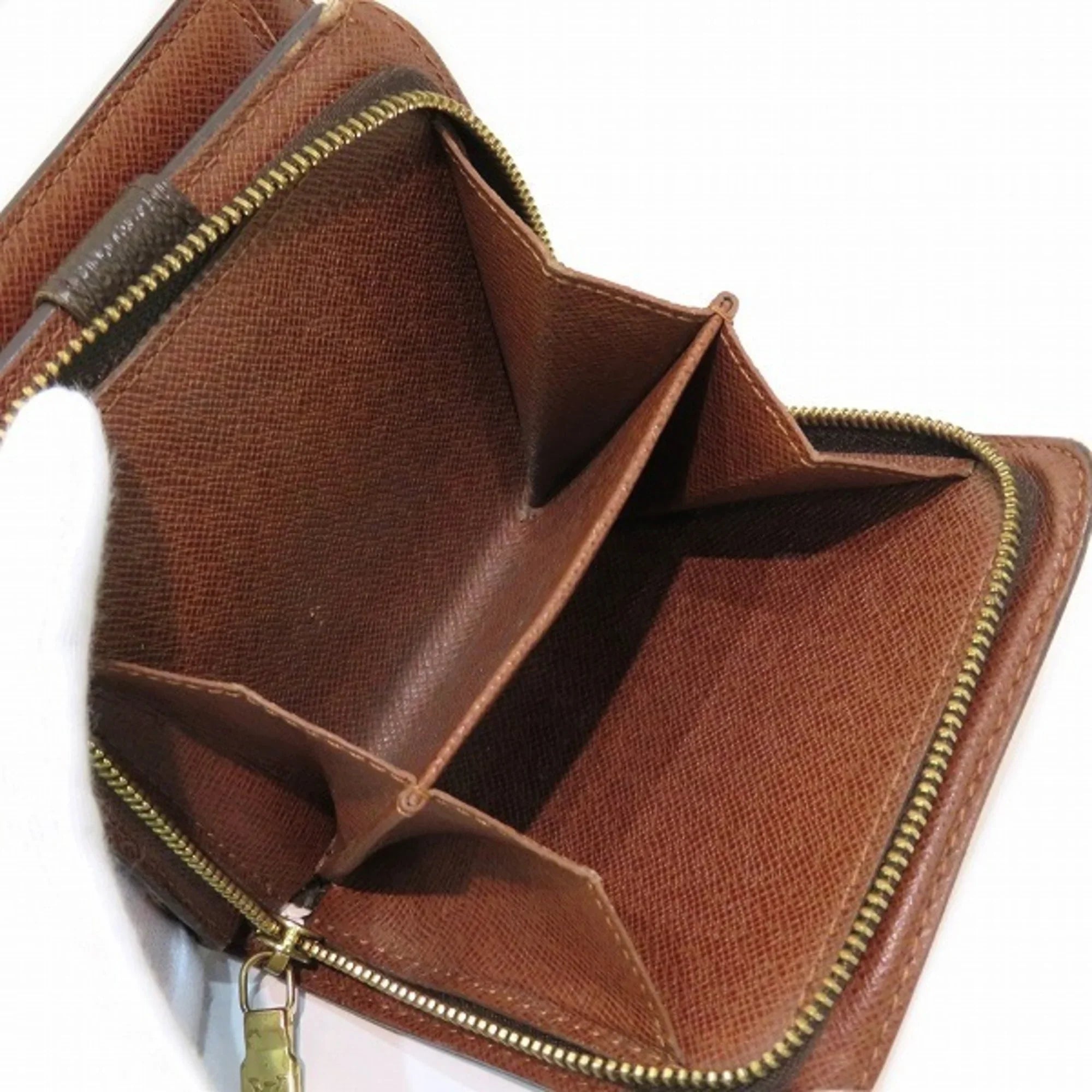 Pre-Owned Louis Vuitton Monogram Compact Zip M61667 Bifold Wallet Men's Women's (Fair)