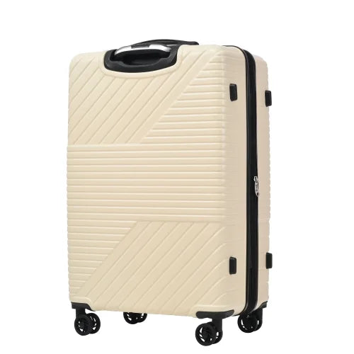 Zateety Hardshell Luggage Sets 3 Piece double spinner 8 wheels Suitcase with  Lock Lightweight 20''24''28''