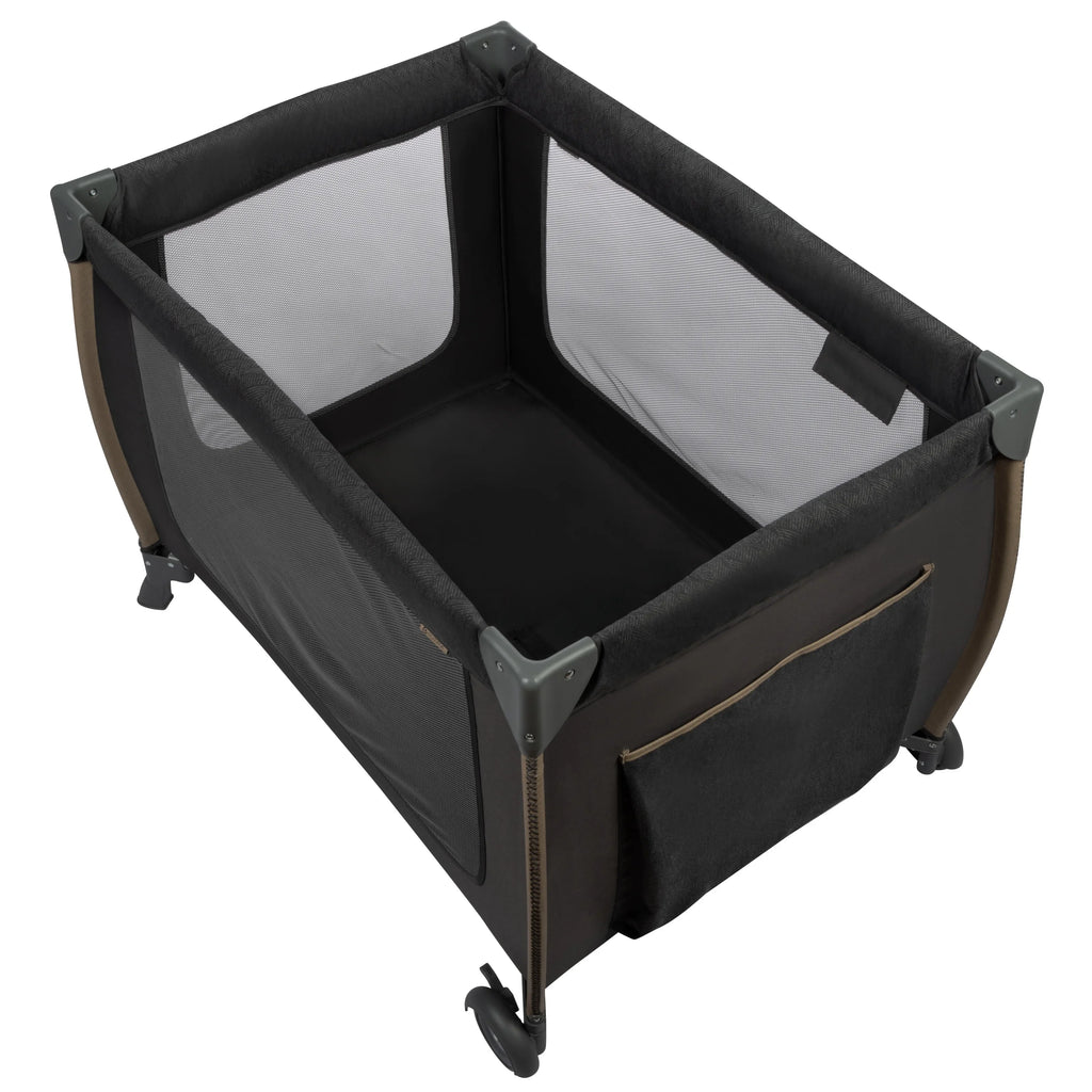 Monbebe Play Yard with Full Size Rocking Bassinet, Castle Point