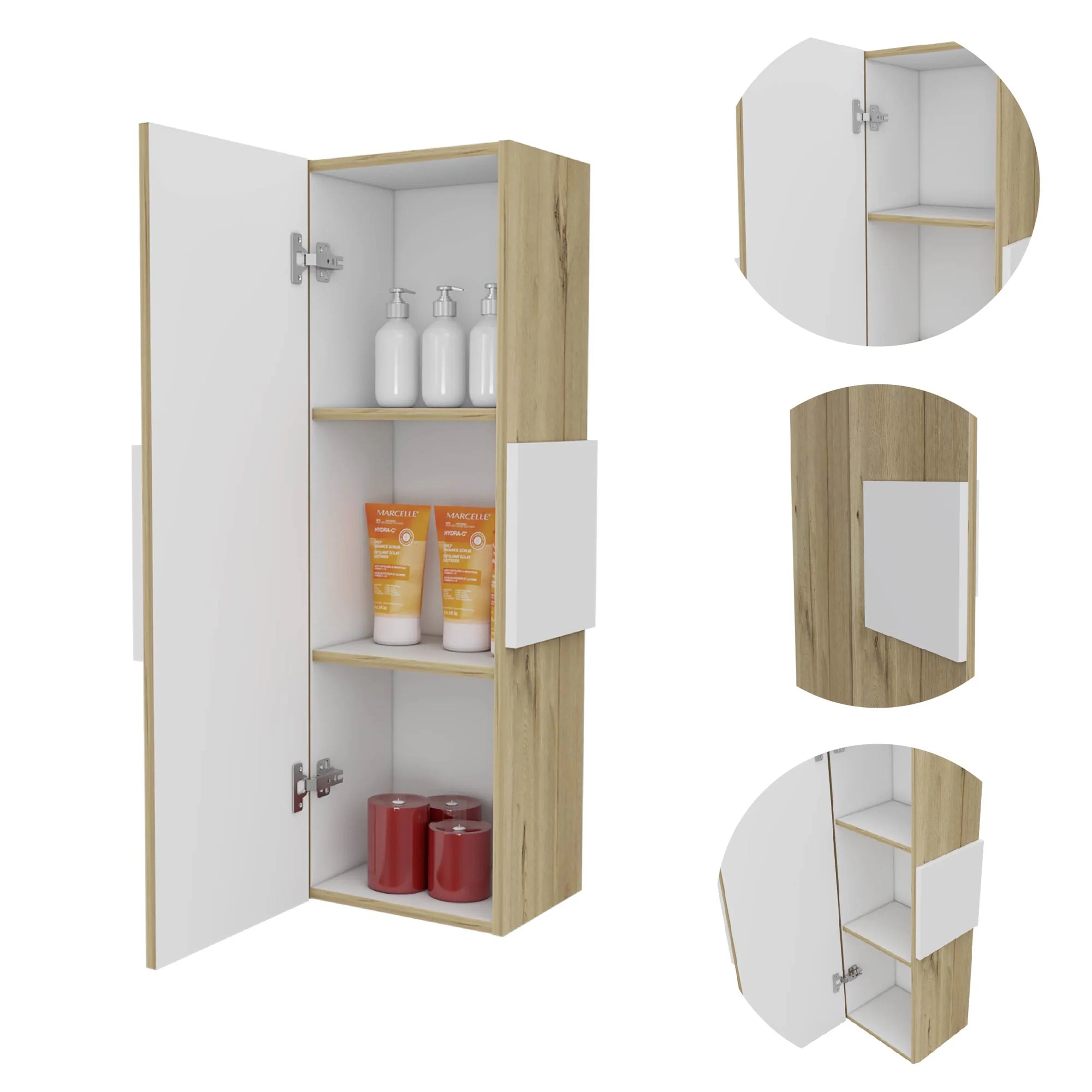 Elegant 3-Shelf Medicine Cabinet | Organize with Style