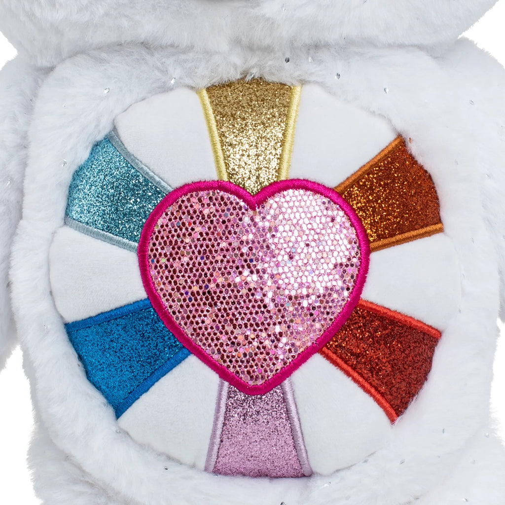 Care Bears 14"  Hopeful Heart Bear and 5" Collectible Hopeful Heart Bear - Special Collector  Limited Edition.